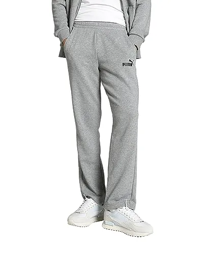 PUMA Herren Ess Logo Bukser Tr Op Srl Pants, Medium Gray Heather 4XL EU - Herren-Stoffhosen mit Gummibund und Kordelzug, erhabenem Puma No. 1 Logo und zwei praktischen Seitentaschen – perfekt für Sport und Freizeit.
