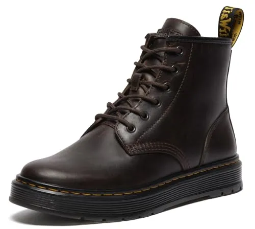 Brookline Chukka Stiefel in Dunkelbraun - Klassische Dr. Martens Chukka Boots aus robustem Crazy Horse Leder, ideal für stilvolle Looks und täglichen Komfort.