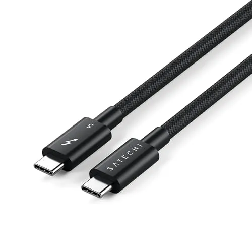 Satechi Thunderbolt 5 Pro Kabel - Hochgeschwindigkeits-Datenübertragungskabel für optimale Leistung, ideal für kreative Profis und Technikliebhaber.