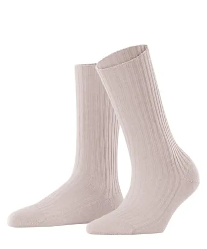 FALKE Damen Socken Cosy Wool Boot W - Rosa Light Pink, 39-42 - Sportsocken aus nachhaltiger Wolle und edlem Kaschmir, atmungsaktiv und besonders weich. Ideal für kalte Tage mit faltenfreiem, rutschfestem Sitz.