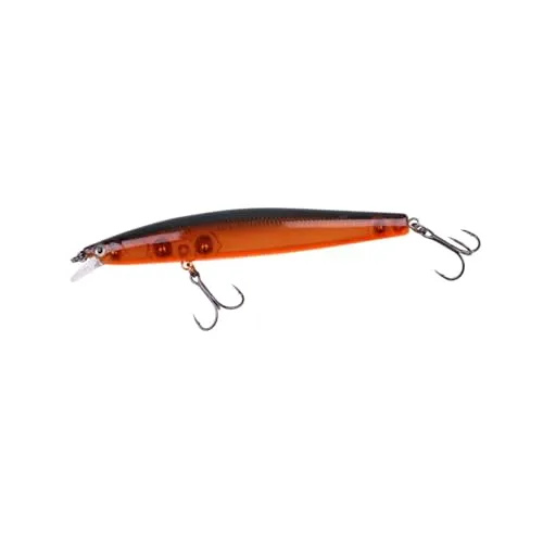 ZECK - Wobbler, Raubfischköder, Hardbait - Zander Läufer 10,5 cm | 0,5 m F - Motoroil Orange