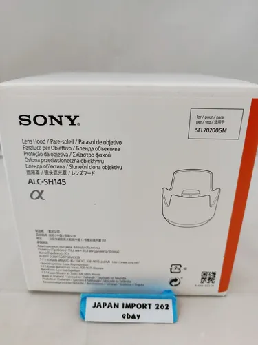 Sony ALC-SH145 - Streulichtblende für SEL-70200GM, reduziert unerwünschte Lichtreflektionen für perfekte Aufnahmen bei jedem Lichtverhältnis