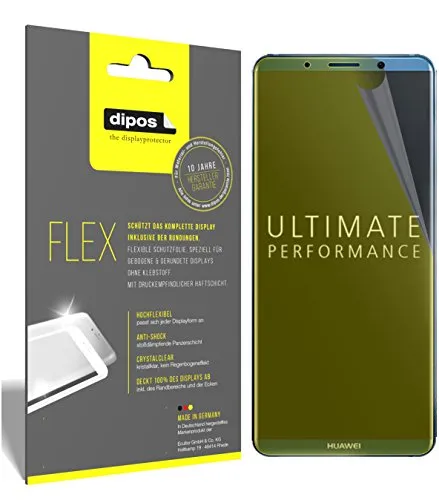 dipos I 3X Schutzfolie 100% kompatibel mit Huawei Mate 10 Pro Folie (Vollständige Displayabdeckung) Displayschutzfolie