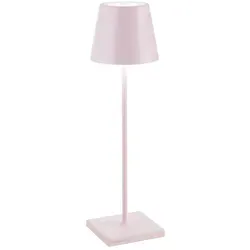 Zafferano Akku Tischleuchte Poldina Pro 380 mm Pink - Moderne Tischleuchte für drinnen und draußen – die Poldina Pro ist kabellos, dimmbar und wetterfest. Ideal für stimmungsvolle Beleuchtung auf dem Esstisch oder im Garten.