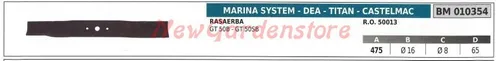 Ersatzklinge für Rasenmäher Tosaerba Tagliaerba MARINA SYSTEM GT 50B 010354 - Hochwertige Ersatzklinge für Rasenmäher, sorgt für sauberen Schnitt und einfache Montage. Ideal für die Pflege Ihres Gartens.