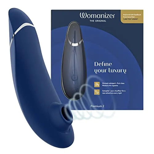 Womanizer Premium 2 Klitoris-Stimulator - Blackberry - Sexspielzeug für Damen, mit berührungsloser Stimulation der Klitoris durch Druckwellen für unendliche Lustmomente. Ideal für persönliche Nutzung oder zu zweit, wasserfest und leise.