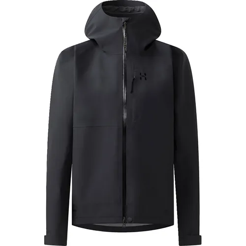 Haglöfs Damen Front Proof II Jacke Größe XS schwarz - Leichte 3-Lagen-Wetterschutzjacke mit geprüfter Qualität, wasserdicht und atmungsaktiv für vielseitige Outdoor-Aktivitäten.
