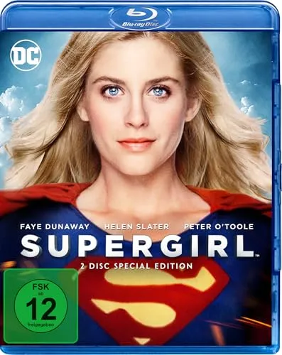 SUPERGIRL 1984 Blu-ray Box Set mit Faye Dunaway und Helen Slater - Erleben Sie den Sci-Fi-Klassiker mit erstklassiger Bildqualität. Diese Blu-ray-Edition bietet spannende Unterhaltung mit bekannten Stars und ist ideal für Filmfans.
