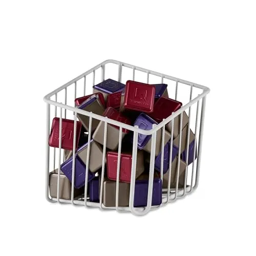 Tchibo Kapselkorb Weiß - Organizer für Ihre Kaffeekapseln - Stylischer Kapselkorb aus Edelstahl mit mattweißer Pulverbeschichtung. Passt für bis zu 40 Qbo- oder 30 Cafissimo-Kapseln. Ideal zur ordentlichen Aufbewahrung in Ihrer Küche.