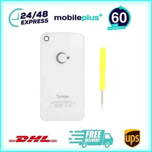 Handyhülle für iPhone 4s Weiß Mit Türkeilogo Schutz Tasche Case