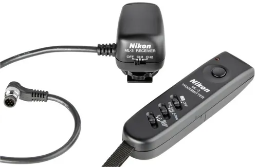 Nikon ML-3 IR-Fernauslöser Set - Foto- & Video-Zubehör, ermöglicht kabelloses Auslösen für kreative Aufnahmen und Selbstportraits.