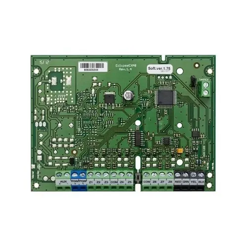 Teletek Eclipse EXP8 Modul Erweiterung für 8 Zonen - Erweiterungsmodul in auffälligem Grün, ideal zur flexiblen Anpassung Ihrer Eclipse32-Installation.