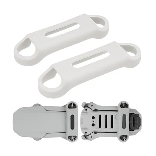 Drohnen Propeller Halterung, 1 Set, kompatibel mit DJI Mini 2, DJI Mini 2 SE, DJI Mini SE, DJI Mavic Mini, Grau, aus Silikon, Rotorblätter Schutz Drohne, Propellerhalter Transport, Drone Prop Holder