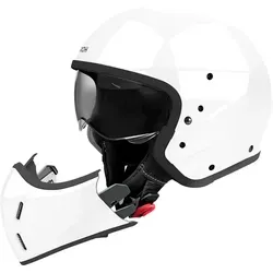 AIROH J 110 COLOR WHITE GLOSS M Motorradhelm - Moderner und sicherer Motorradhelm mit ECE 22-06 Homologation, ideal für anspruchsvolle Fahrer und optimalen Komfort auf jeder Tour.