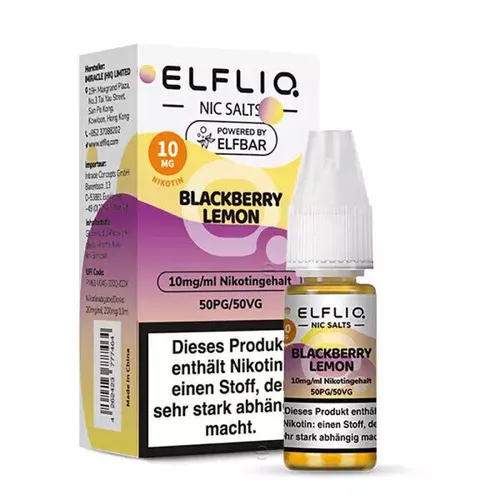 ELFLIQ by ELFBAR Blackberry Lemon *10mg/ml* Nikotinsalz, 10ml Liquid