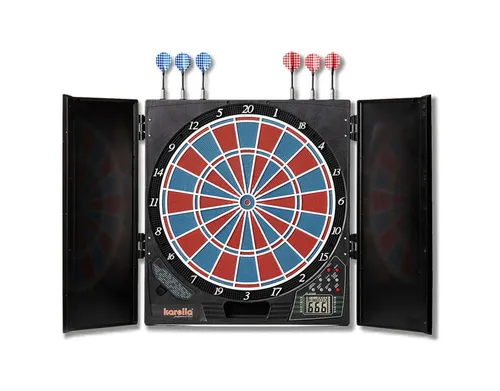 Karella Dartautomat CB-25 Elektronisches Dartspiel 6 Dart Pfeile 29 Spiele