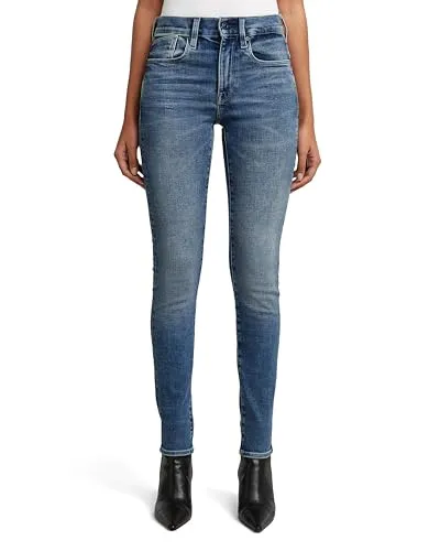 G-STAR RAW Damen Lhana Skinny Jeans - Stylische Jeans mit hohem Bund, eng anliegend und 5 praktischen Taschen – ideal für einen modernen Look!