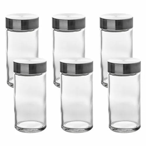Secret de gourmet - Set mit 6 Gewürzgläsern mit Streuer 80 ml
