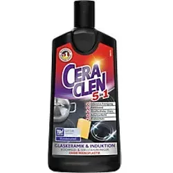 Glaskeramikreiniger Ceraclen 5 in 1 200 ml für Glaskeramikkochfelder und Induktion geeignet 43277