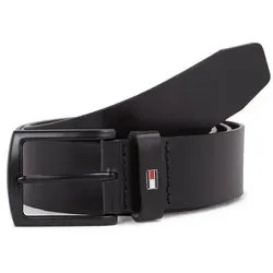 Tommy Hilfiger Herren Gürtel Denton Matte 3,5 cm - Herren-Gürtel aus 100% hochwertigem Leder, 3,5 cm breit, mit praktischer quadratischer Dornschließe für individuelle Anpassung. Ideal für Arbeit und elegante Anlässe.