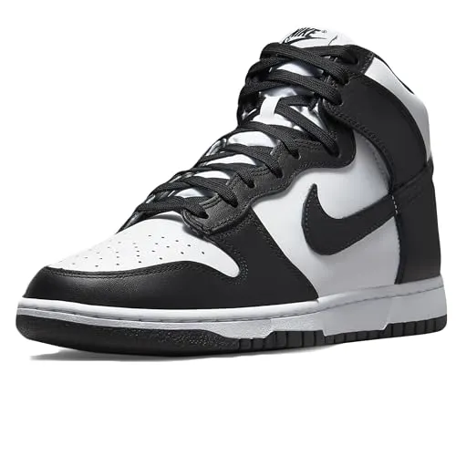 Nike Dunk High Retro - 45 1/2 EU - Sneaker mit hochwertigem Leder-Obermaterial, ideal für trendbewusste Männer, die Komfort und Stil kombinieren.