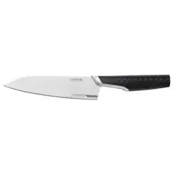 Fiskars Titanium Kochmesser 1027296 – 16 cm - Hochwertiges Küchenmesser mit breiter Klinge aus Titan, ideal zum Hacken von Fleisch und Gemüse. Leicht, korrosionsbeständig und mit ergonomischem Griff für optimalen Komfort.