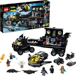 LEGO 76160 Super Heroes Mobile Batbasis - Bauspielzeugset mit 743 Teilen, inklusive Batjet, BatQuad und 6 ikonischen Minifiguren für unzählige Abenteuer in der mobilen Batcave.