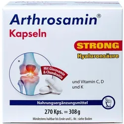 Arthrosamin strong Kapseln - Nahrungsergänzung mit Glucosamin und Chondroitin, unterstützt Gelenke und Knochen für mehr Beweglichkeit
