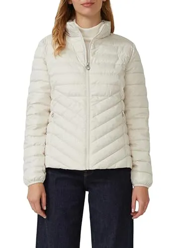 s.Oliver Leichte Steppjacke mit Stehkragen wollweiß 34 - Damenjacke im Slim Fit mit Stehkragen, ideal für Übergangszeiten. Leichtes Futter und Wattierung bieten optimalen Tragekomfort.