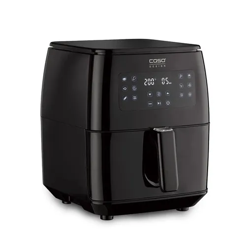CASO Design AF 660 Duplex - XL Heißluftfritteuse mit 6 l Korbvolumen, fettfreies Frittieren und 12 Automatik-Programmen für gesunde Gerichte