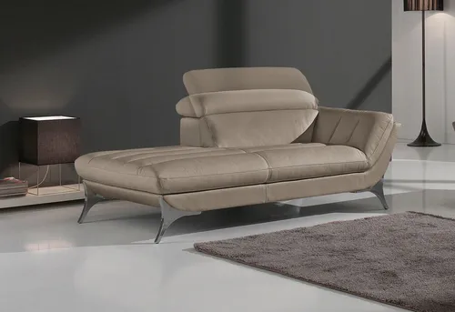 Egoitaliano Recamiere Sueli, extravagantes Design und erstklassiger Sitzkomfort, Solitärmöbel, hochwertiger Lederbezug, inklusive Kopfteilverstellung