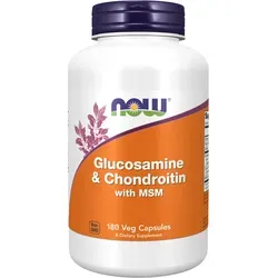 Glucosamin & Chondroitin mit MSM (180 Kapseln) - Nahrungsergänzungsmittel zur Unterstützung der Gelenkgesundheit, kombiniert mit MSM für zusätzliche Vorteile.