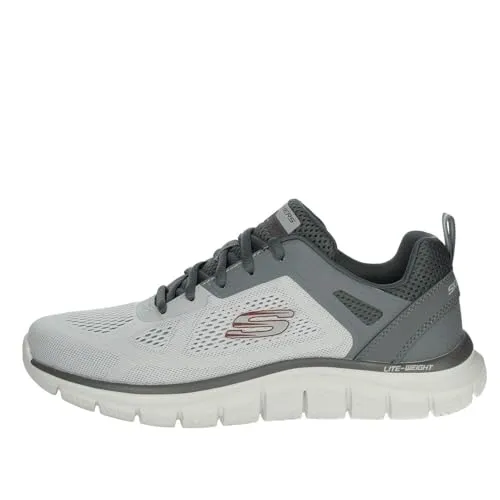 Skechers Track-Broader Sneaker grau 42 EU - Sneaker in Größe 42, maschinenwaschbar für einfache Reinigung und ideal für den täglichen Gebrauch. Komfortabel und stylisch in grau/charcoal.