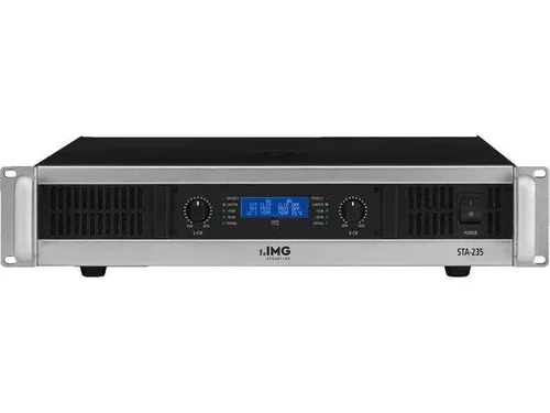 IMG Stageline STA-235 - 2 Kanal PA-Endstufe 1000 W RMS mit Limiter - Verstärker mit 1000 W RMS Leistung, ideal für professionelle Audioanwendungen. Ausgestattet mit einem Limiter für optimalen Schutz und Rack-montierbar.