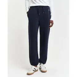 GANT Damen Marine-Schild-Hose 4200500 - Lässige Baumwoll-Stoffhose mit normaler Passform und schmalem Bein, ideal für komfortable Outfits. Unterstützen Sie Nachhaltigkeit mit GANTs Better Cotton Initiative.