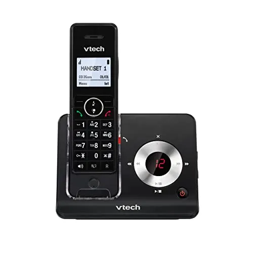 VTech MS3050 DECT Telefon mit Anrufbeantworter und Anrufersperre - Festnetztelefon mit integriertem Anrufbeantworter, Anrufersperre und Shredder-Funktion für Datenschutz. Genießen Sie kristallklare Gespräche und maximale Flexibilität in Ihrem Zuhause oder Büro.