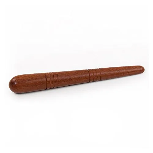 Bodhi Massagestäbchen „Fußreflexzone“ aus Hartholz | Faszien Tool für Thai-Massage | Triggerpunkte & Selbstmassage | Ergonomische Massagehilfe