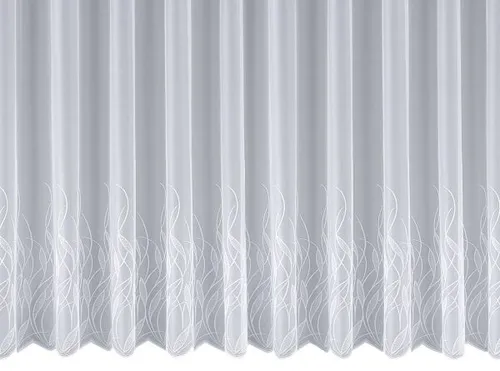 Neusser Collection Store Caroline Jaquard weiß 300x125 cm - Eleganter Gardinenstore mit Gardinenband, ideal für stilvolle Fensterdekoration und lichtdurchlässigen Sichtschutz.