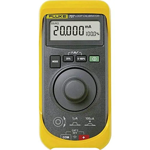 Fluke 707 Kalibrator Strom - Elektroinstallation und Elektronikwerkzeug für präzise Kalibrierung von Stromschleifen mit einfachem "Quick Click"-Knopf für mühelose Bedienung.