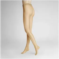 Hudson Feinstrumpfhose SIMPLY 20 15 DEN (2er Pack) transparente verstärkte Spitze, Komfortbund beige XL