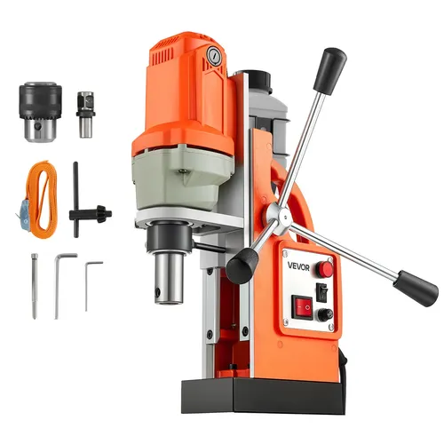 VEVOR Magnetbohrmaschine 1200 W - Bohrmaschine für Metalloberflächen mit 10000 N Magnetkraft, ideal für präzise Bohrungen in der Industrie und für Heimwerker.