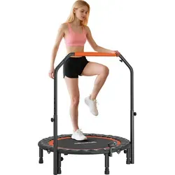 SPORTNOW Minitrampolin aus Stahl und Oxford - Kompaktes Trampolin für ein effektives Workout, ideal zum Stärken des Cores und zur Verbesserung des Gleichgewichts.