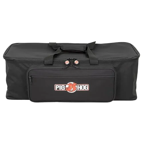 Pig Hog PHCOB-LG Kabel-Organizer-Tasche, groß - Praktische Kabel-Organizer-Tasche aus robustem 600D-Polyester mit 11 abnehmbaren Trennwänden und gepolstertem Schultergurt – ideal für Musiker und Technikliebhaber!