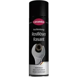 Caramba Rostentferner Rasant 500 ml - Hochleistung Rostlöser Spray mit extrem schnellem Kriechvermögen, ideal für Metall, Auto, Fahrrad und Motorrad. Silikonfrei und effektiv gegen Verharzungen und Klebstoffreste.