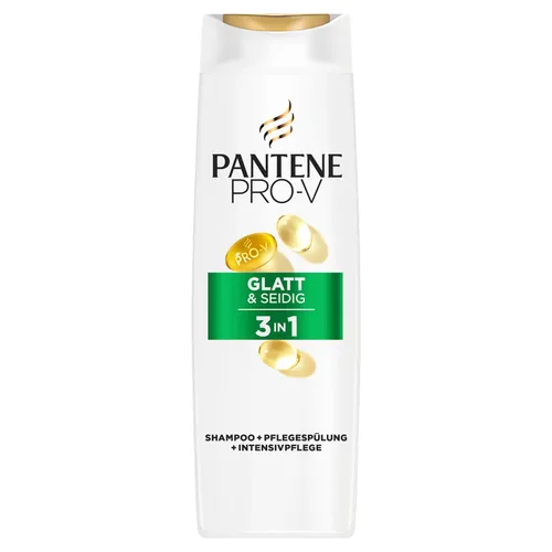 Pantene Pro-V 3in1 Glatt & Seidig Shampoo, 250ml Shampoo