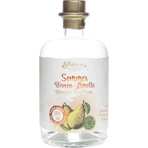 Prinz Sommer Birnen-Limette Schnaps