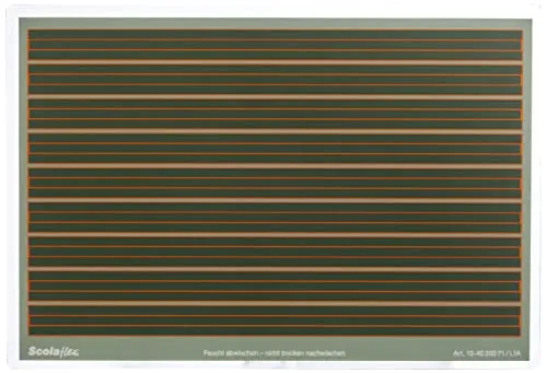 Brunnen Scolaflex-Tafel 104020071, L1A - Unzerbrechliche Schülertafel für die 1. Klasse - Sonstige - Ideal für den Schulstart, feucht abwischbar und mit verwischfester Beschriftung, Made in Germany