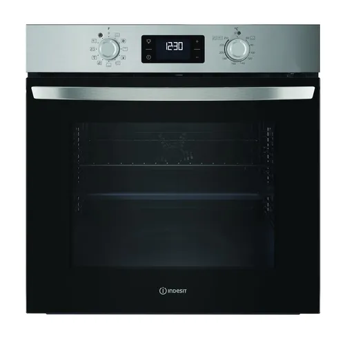 Indesit IO 278P X, Medium, Elektrischer Ofen 71 l - Herdsets mit 71 l Garraum, hydrolytischer und pyrolytischer Selbstreinigung für mühelose Pflege. Ideal für kreative Kochabenteuer!