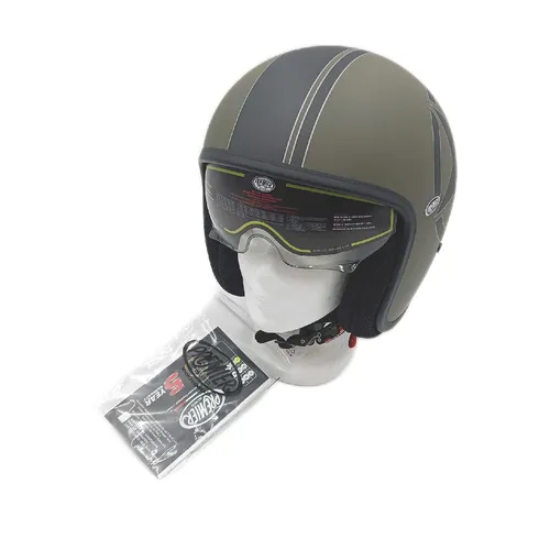 Star Military BM L Helmets Cycling Premier Vintage Helm - Motorradhelm im Vintage-Design, ideal für stilbewusste Fahrer, bietet optimalen Schutz und Tragekomfort.