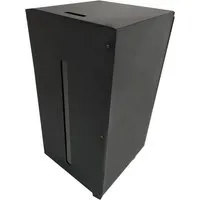 Pelletbox mit Rollen und Tankdeckel, schwarz beschichtet - Aschesauger mit praktischen Rollen und Tankdeckel, ideal für die sichere Lagerung von Holzpellets und einfache Handhabung.